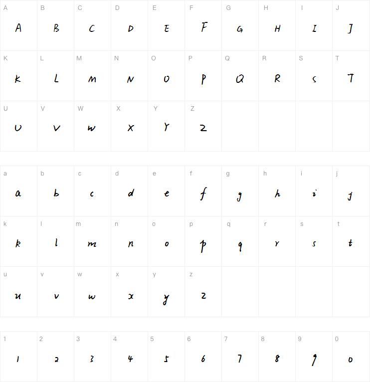 Xiao Gao字体