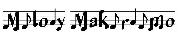 Melody MakerDemo字体