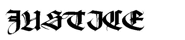 JUSTICE字体