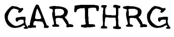 GARTHRG字体