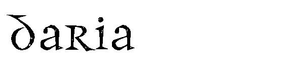 DARIA字体