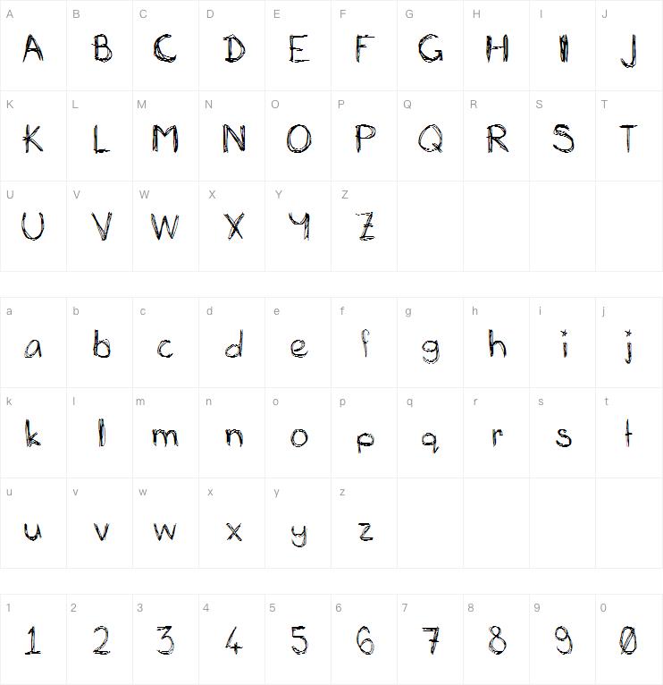 Mias Scribblings字体