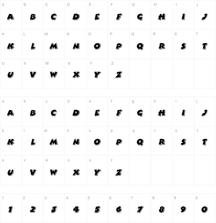 Comixhighlightregular字体