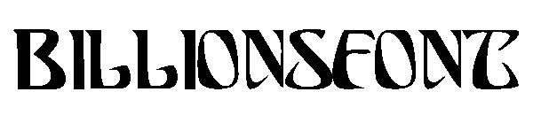 BILLIONSFONT字体
