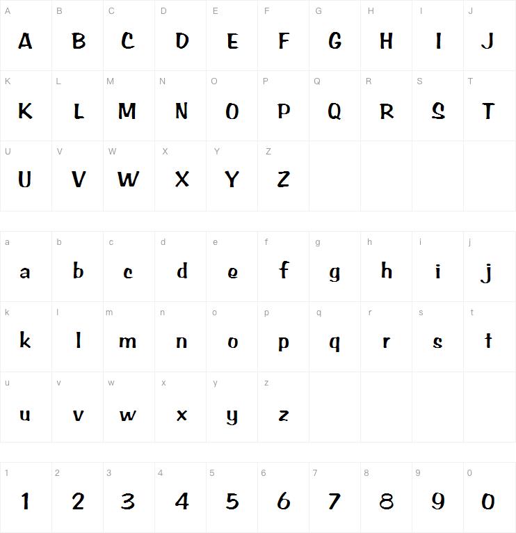 BRADDON字体