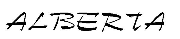 ALBERTA字体