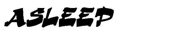 ASLEEP字体