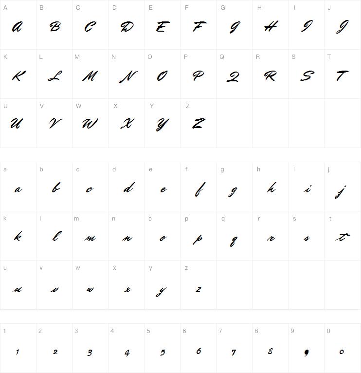 BRUSHMASTER字体