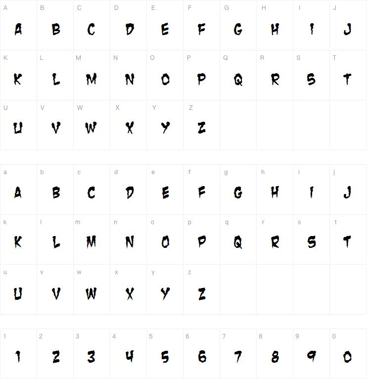 ZombieGuts字体