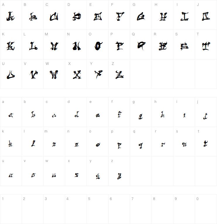 DarkFlame字体