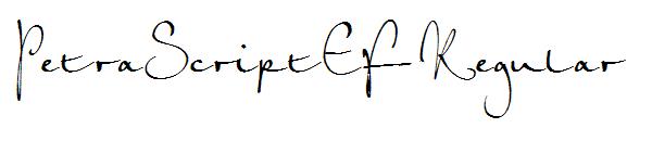 PetraScriptEF-Regular字体