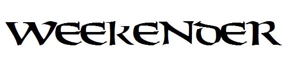 WEEKENDER字体