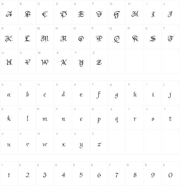 Chivalry Decorative ITCTT字体