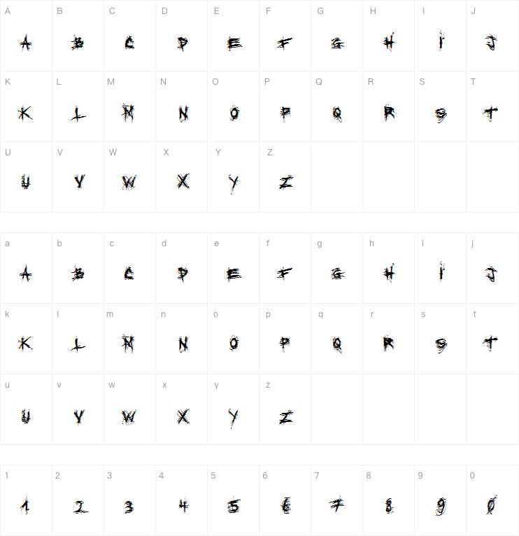 XXII_SCRATCH字体