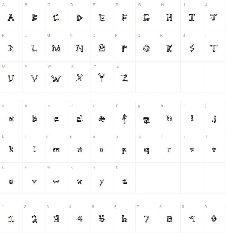 skeleton字体