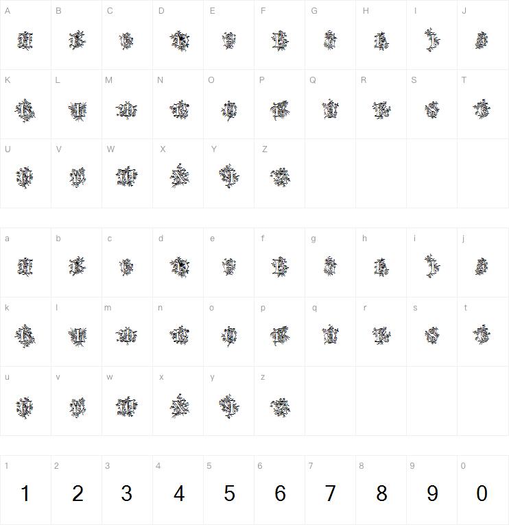 CherubimCaps字体