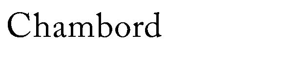 Chambord字体