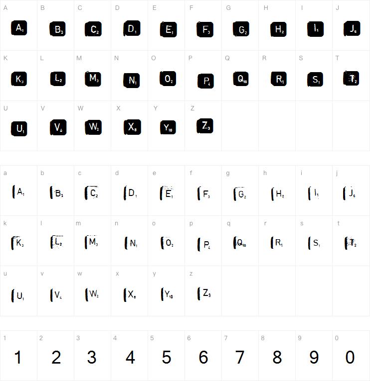 SCRABBLE字体下载