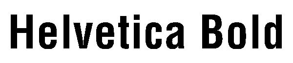 Helvetica Bold字体