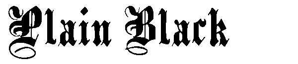 Plain Black字体