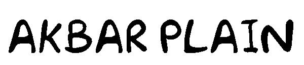 Akbar Plain字体