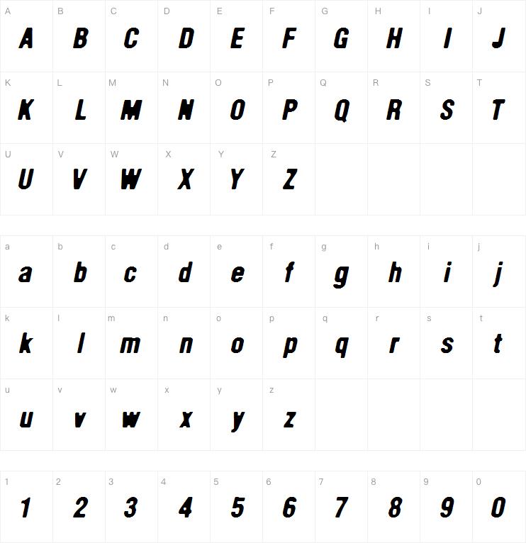 Helvetica Condensed字体