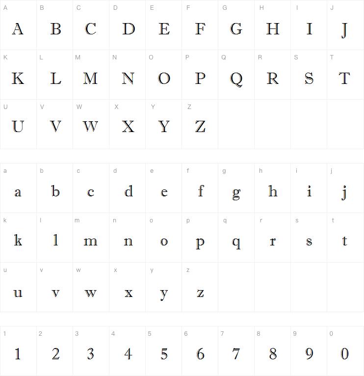 Imprint MT Shadow字体