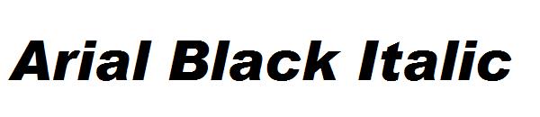 Arial Black Italic字体