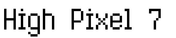 High Pixel 7字体下载