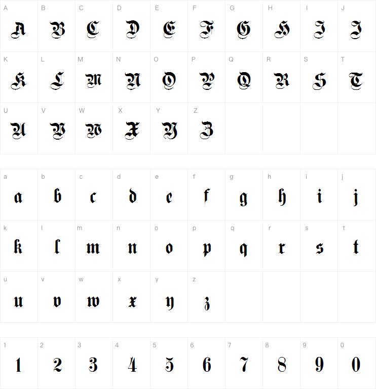 PlainGermanica字体下载