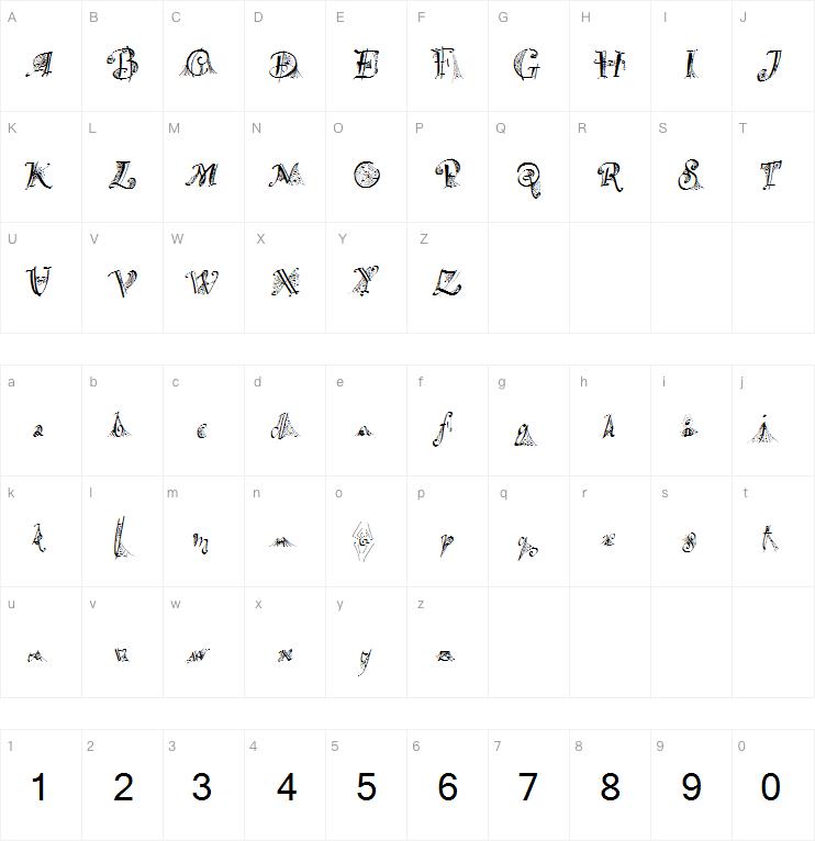 SpiderWritten字体下载