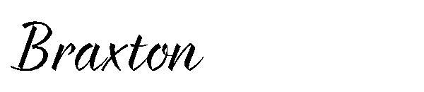 Braxton字体