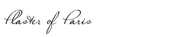 Plaster of Paris字体