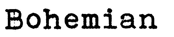 Bohemian字体