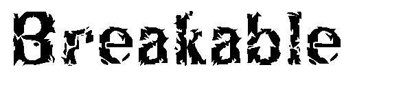 Breakable字体