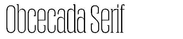 Obcecada Serif字体