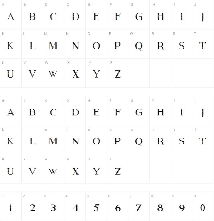 Modern Serif Eroded字体