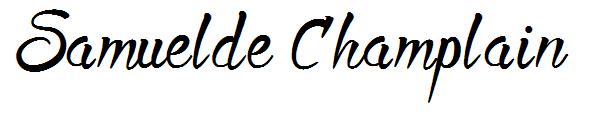 Samuelde Champlain字体