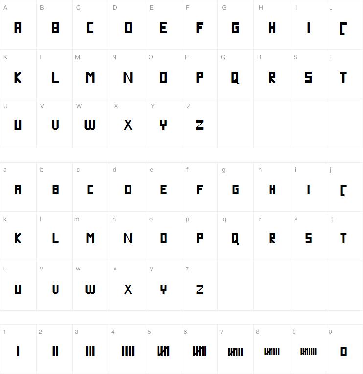 Blockline字体