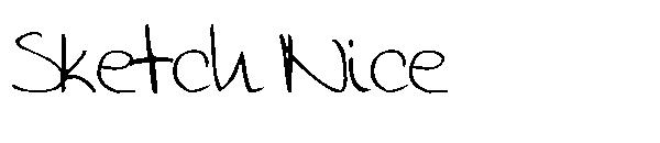 Sketch Nice字体