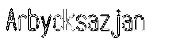 Arbycksazjan字体