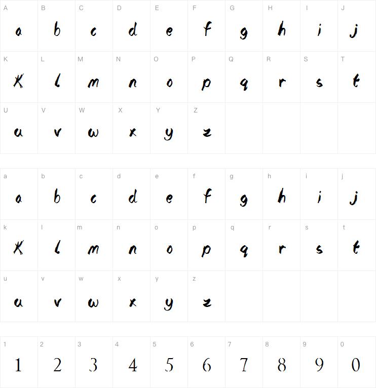 Lost Paintings字体