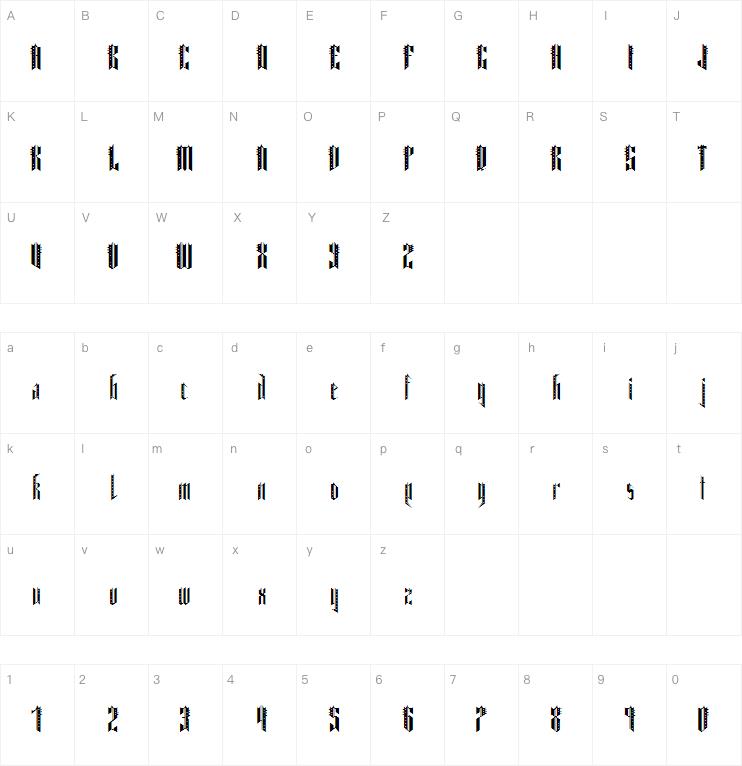 Dark Metal字体