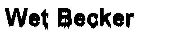 Wet Becker字体