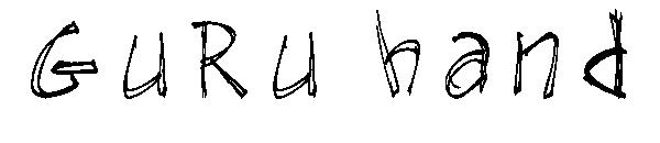 GuRu hand字体