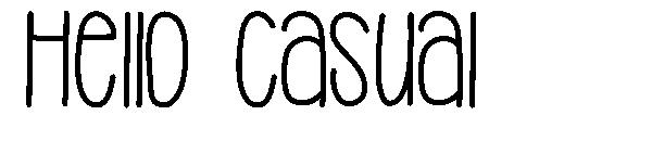 Hello Casual字体