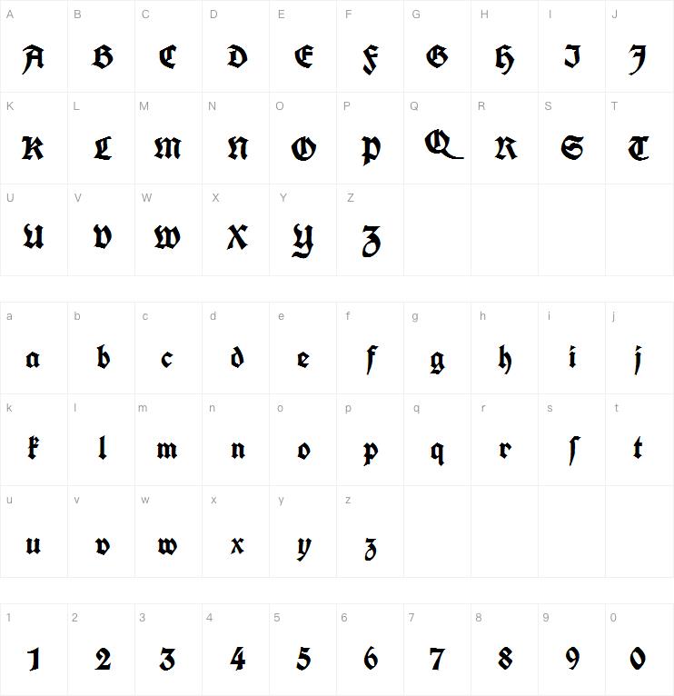 Koch Fraktur字体