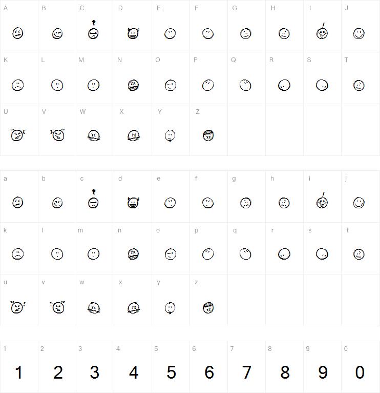 SketchySmiley字体