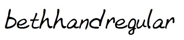 bethhandregular字体
