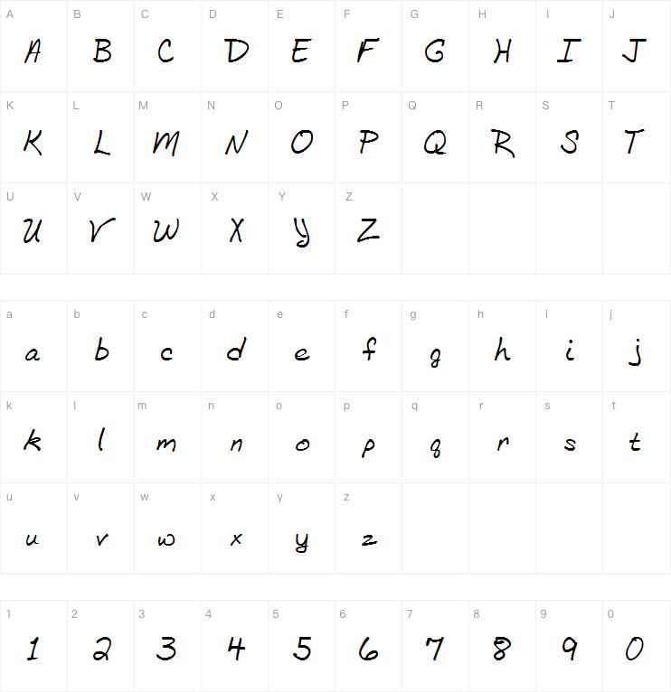 bethhandregular字体
